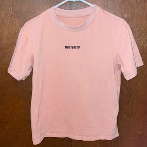 SHEIN Nude/Pink Graphic T-Shirt